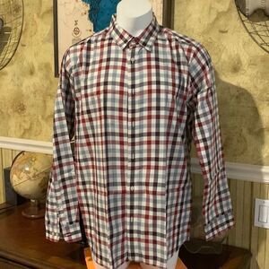 The North Face check button down.